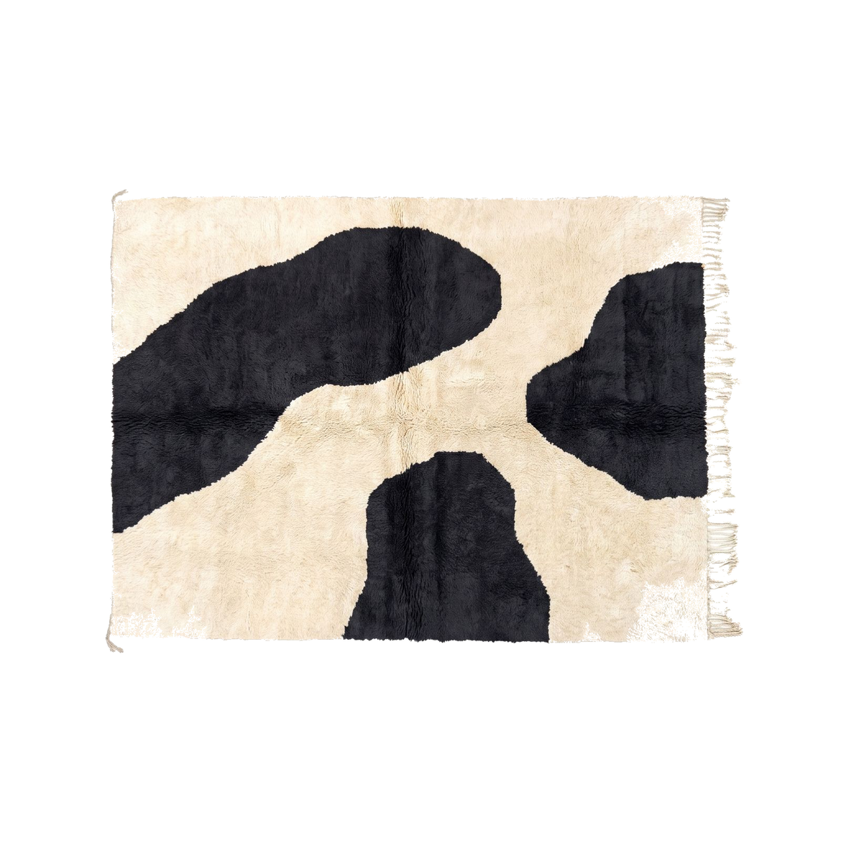 Black & Cream — Area Rug shown in a sample room