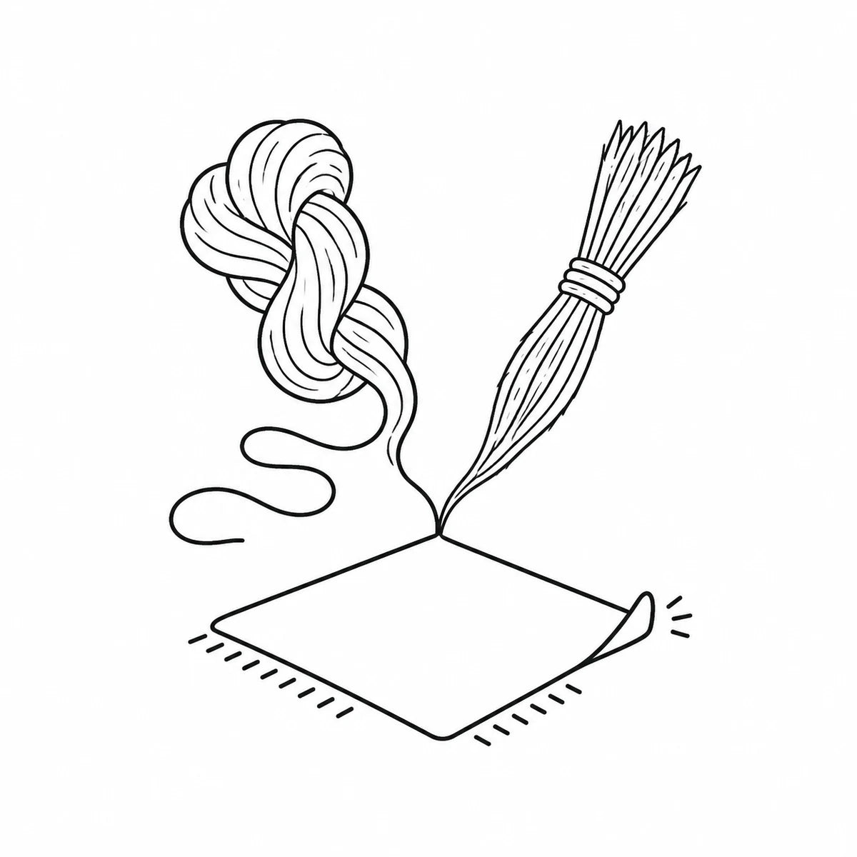 Wool and jute materials